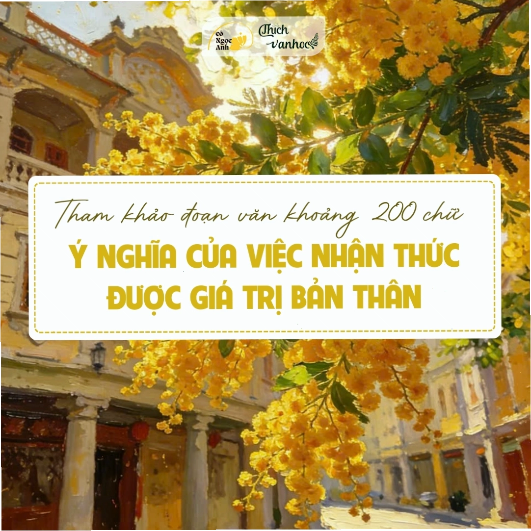 Hình ảnh minh họa việc nhận thức giá trị bản thân