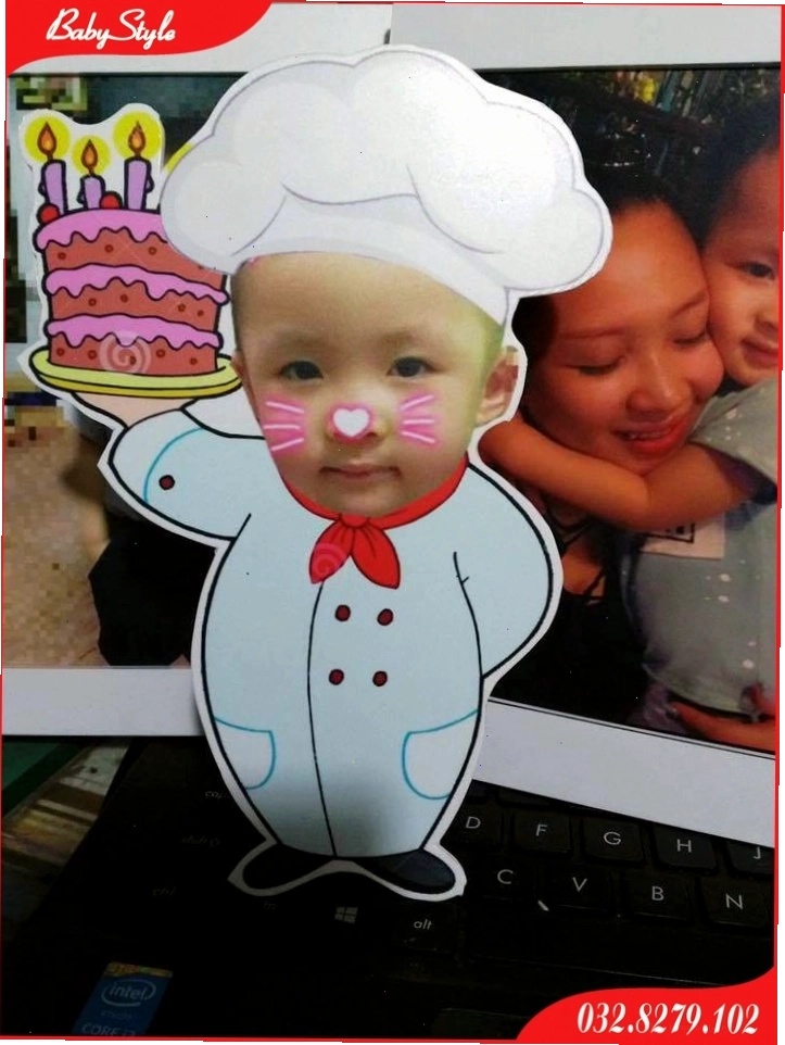Hình chibi bé trai đã hoàn thiện gửi khách hàng