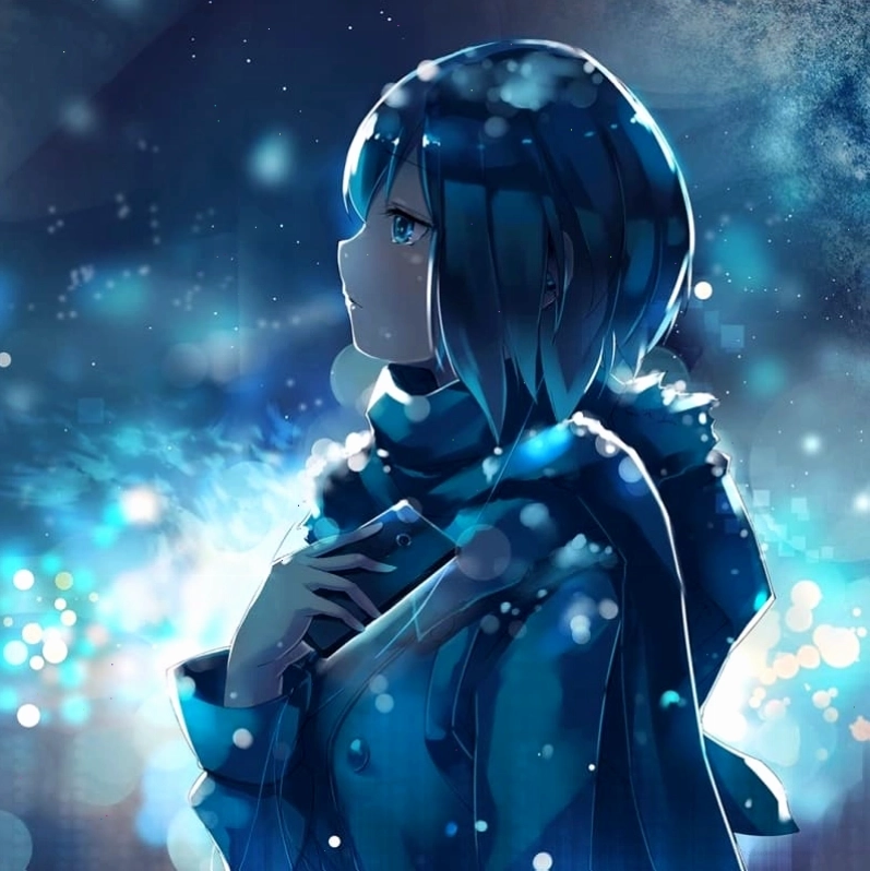 Hình đại diện anime chibi cô gái buồn