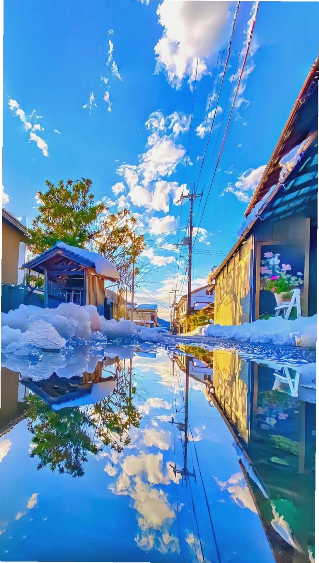 Hình nền điện thoại bầu trời anime