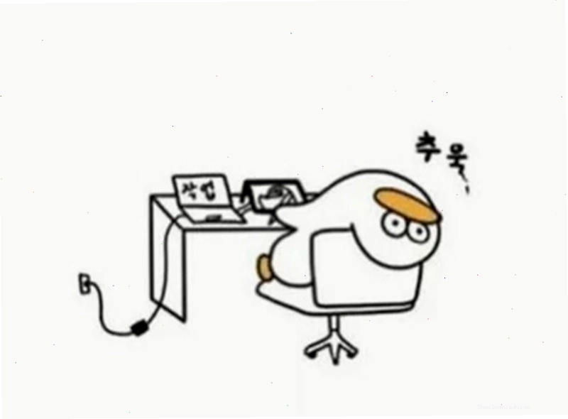 Hình nền máy tính meme tình huống công sở hài hước