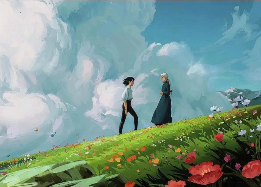 Hình nền máy tính với nhân vật anime dễ thương