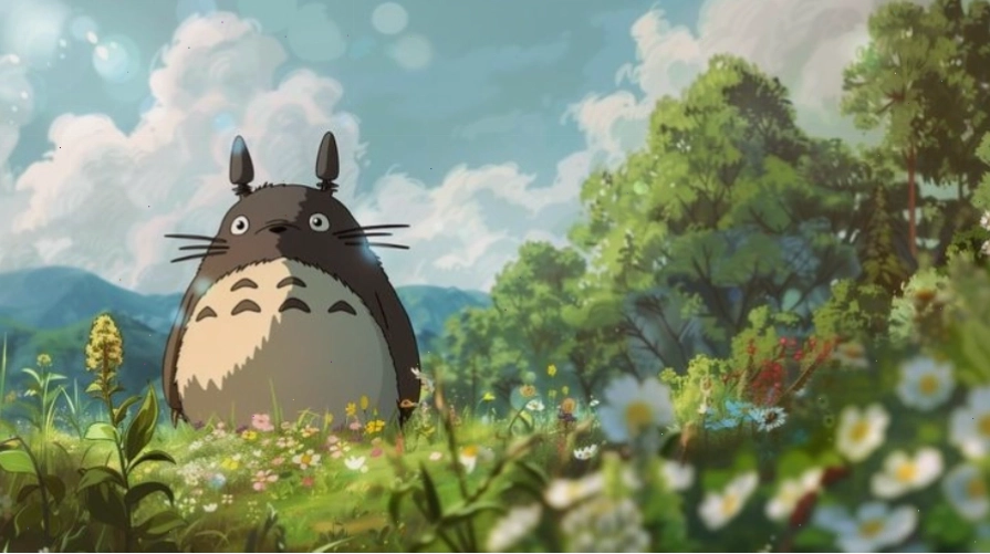 Hình nền máy tính với phong cách Ghibli nhẹ nhàng