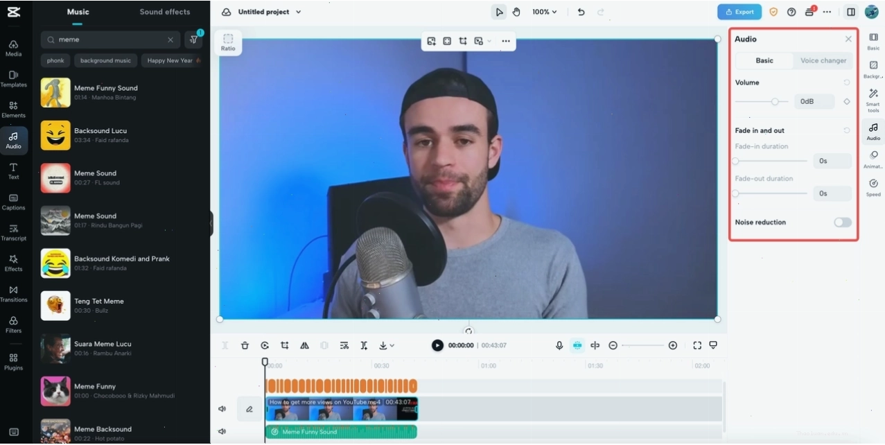 Hoàn thiện video bằng các công cụ chỉnh sửa của CapCut