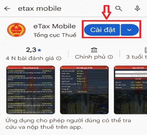 Hướng dẫn tải eTax Mobile trên iPhone từ App Store