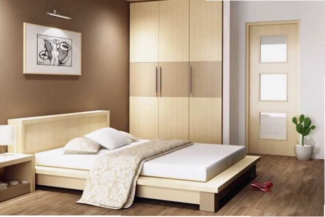 Kê đầu giường vào sát tường