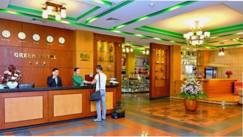 Khu vực xanh mát tại Green Hotel Vũng Tàu
