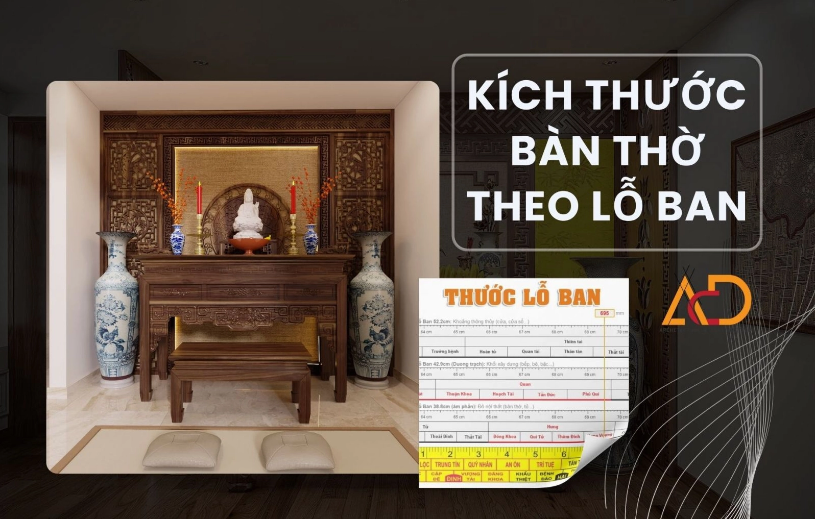 Kích thước bàn thờ gia tiên chuẩn phong thủy: Hướng dẫn chọn lựa chi tiết 2026