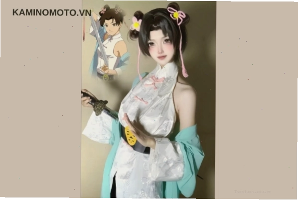 Kiểu tóc hai búi anime nữ tinh nghịch và dễ thương