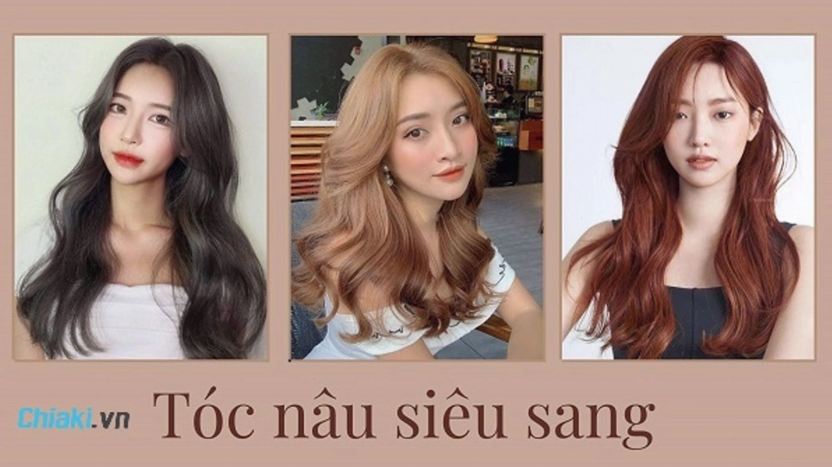 Kiểu tóc màu nâu lạnh cho da vàng