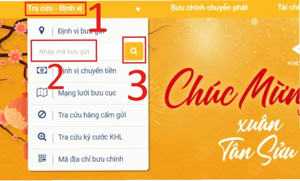 Liên hệ tổng đài bưu điện để tra cứu mã vận đơn