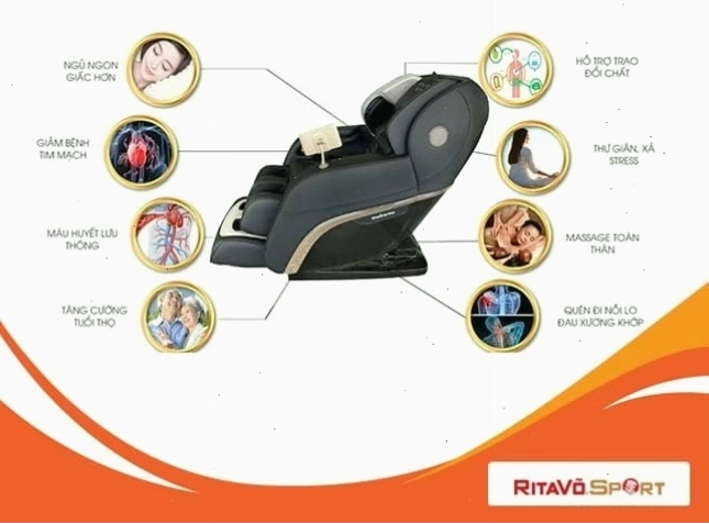 Lợi ích của ghế massage đối với sức khỏe và tinh thần