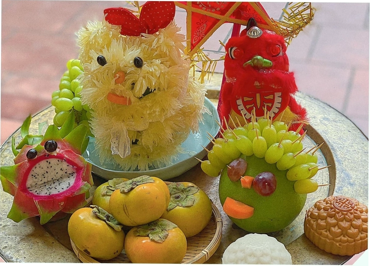 Mâm cỗ Trung thu truyền thống