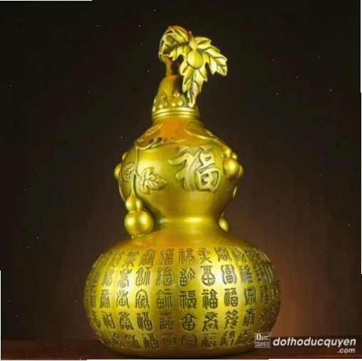 Mẫu hồ lô phong thủy bằng đồng với kiểu dáng độc đáo