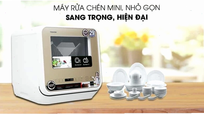 Máy rửa bát Toshiba bền bỉ và tiết kiệm năng lượng