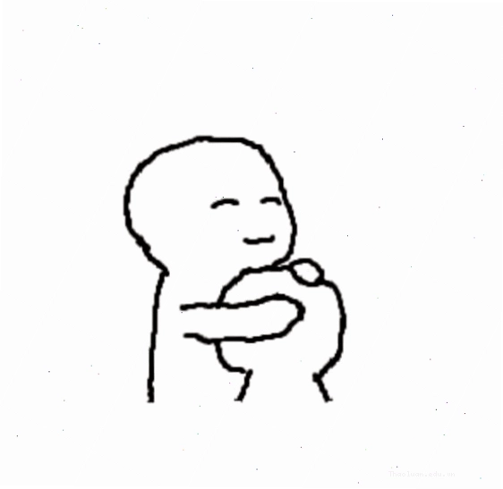 Meme an ủi với hình ảnh hai nhân vật ôm nhau tình cảm