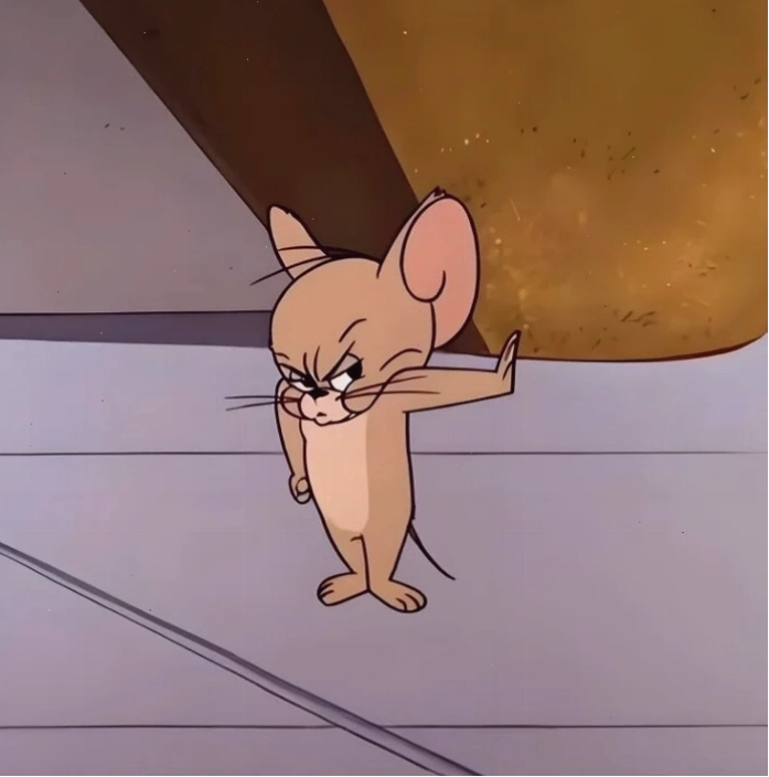 Meme Jerry với ánh mắt tinh ranh
