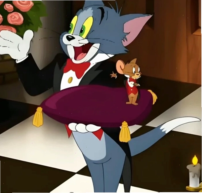 Meme Tom and Jerry gốc với biểu cảm tức giận