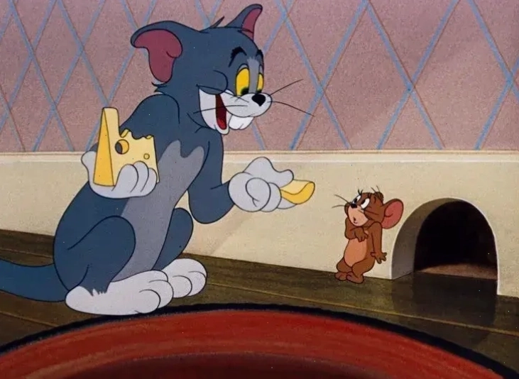 Meme Tom and Jerry kinh điển với cảnh rượt đuổi hài hước