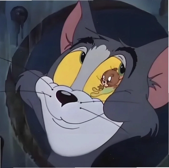 Meme Tom với vẻ mặt bất lực