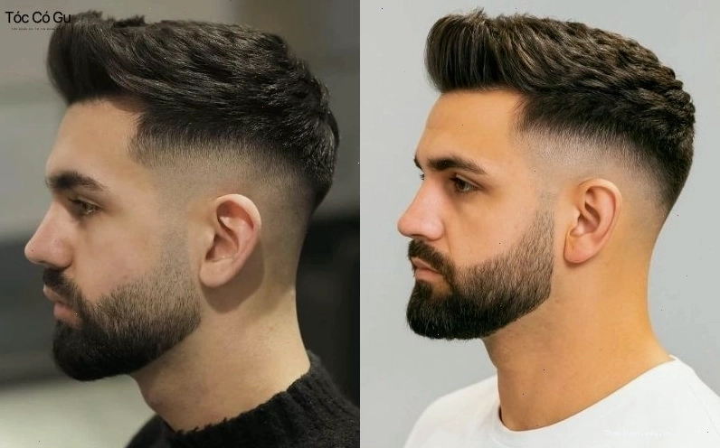 Mid Fade kết hợp râu