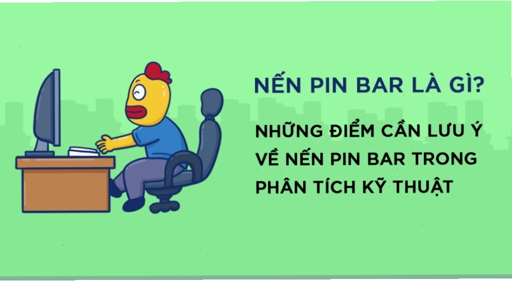 Minh họa cấu trúc nến Pin Bar và ý nghĩa của các bộ phận