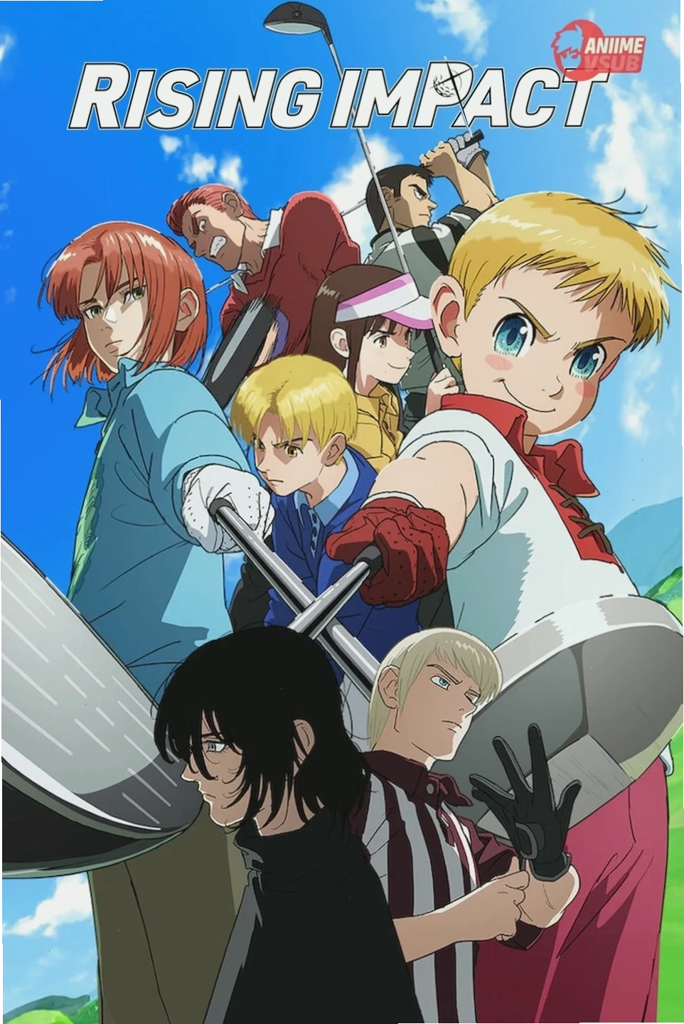 Minh họa không khí học đường vui tươi trong anime