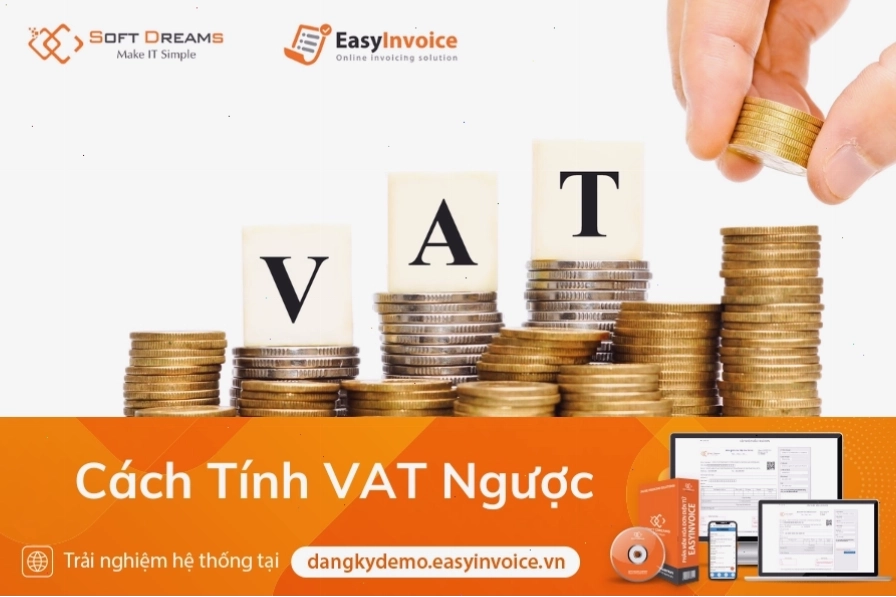 Minh họa quy trình tính thuế VAT ngược