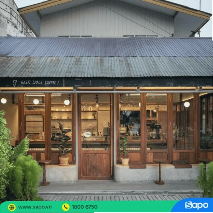 Mô hình quán cafe kết hợp nhà ở độc đáo