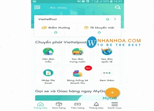 Nhập mã vận đơn trên website Viettel Post
