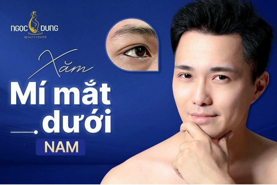 Phun xăm mí mắt dưới nam