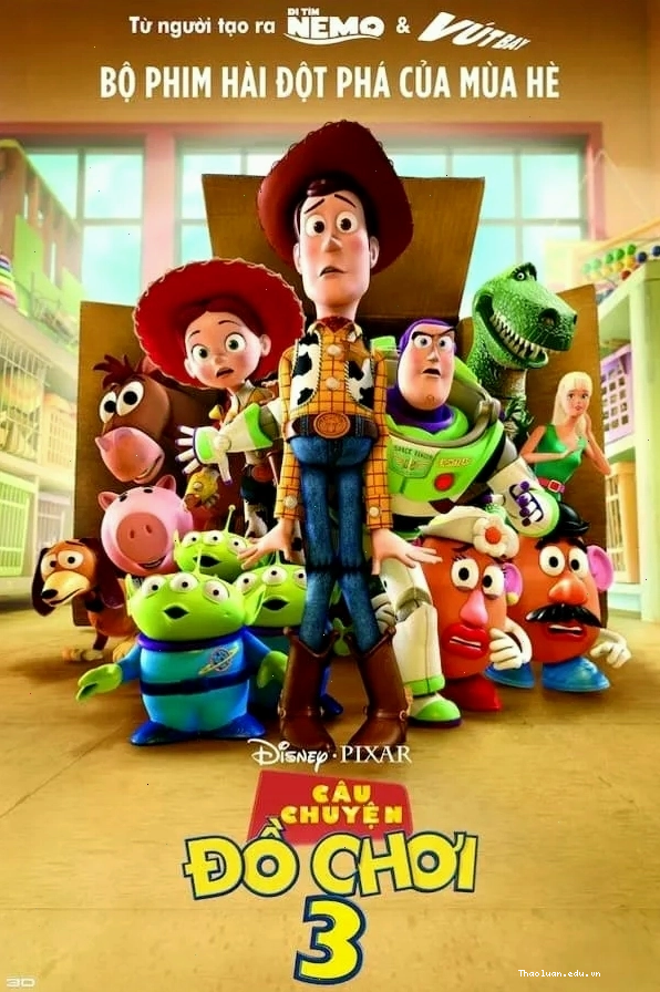 Poster phim hoạt hình Toy Story 3
