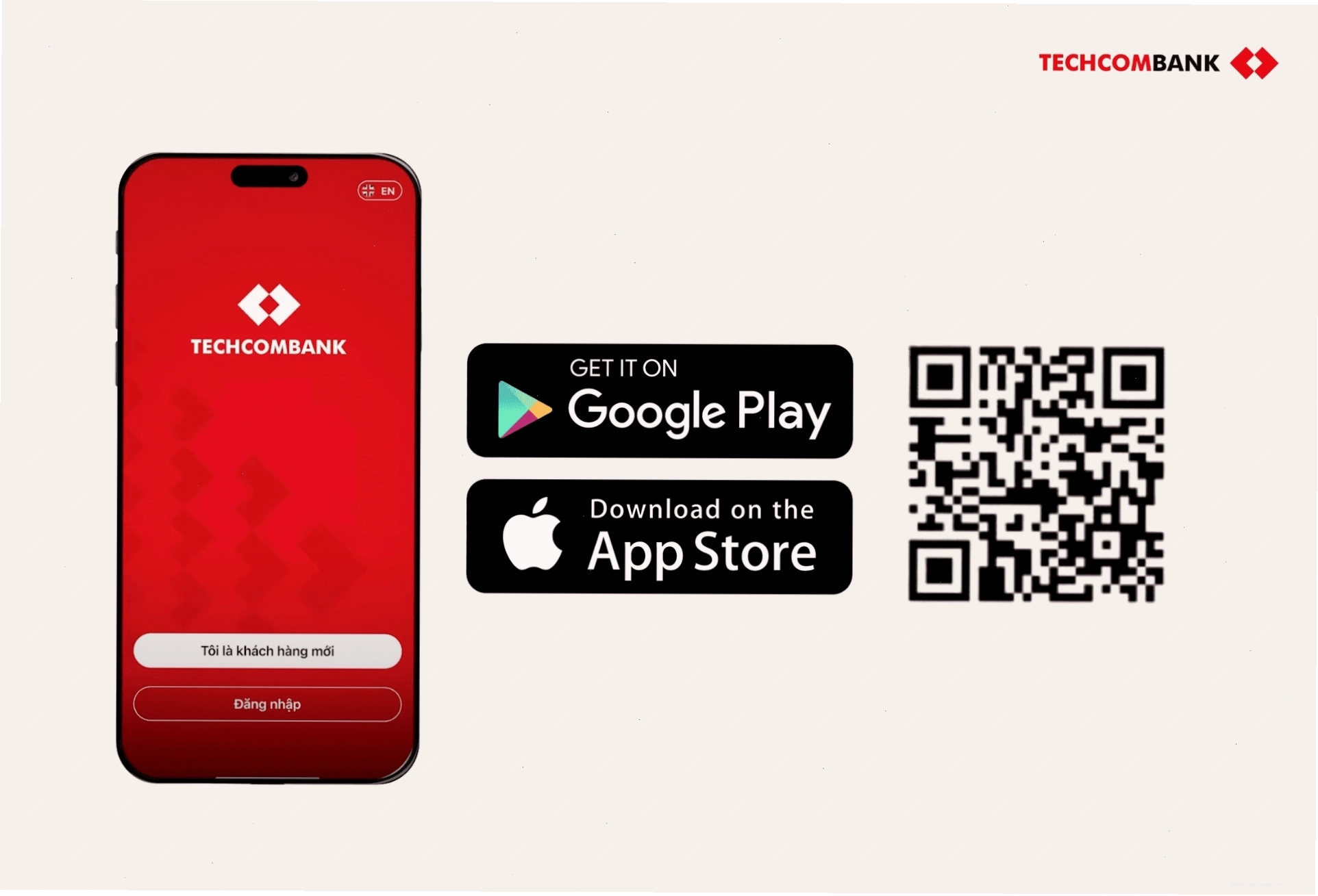 Quét mã tải Techcombank Mobile