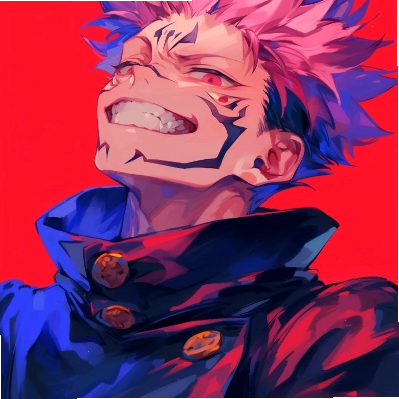 Sukuna anime quái ác với biểu cảm lạnh lùng