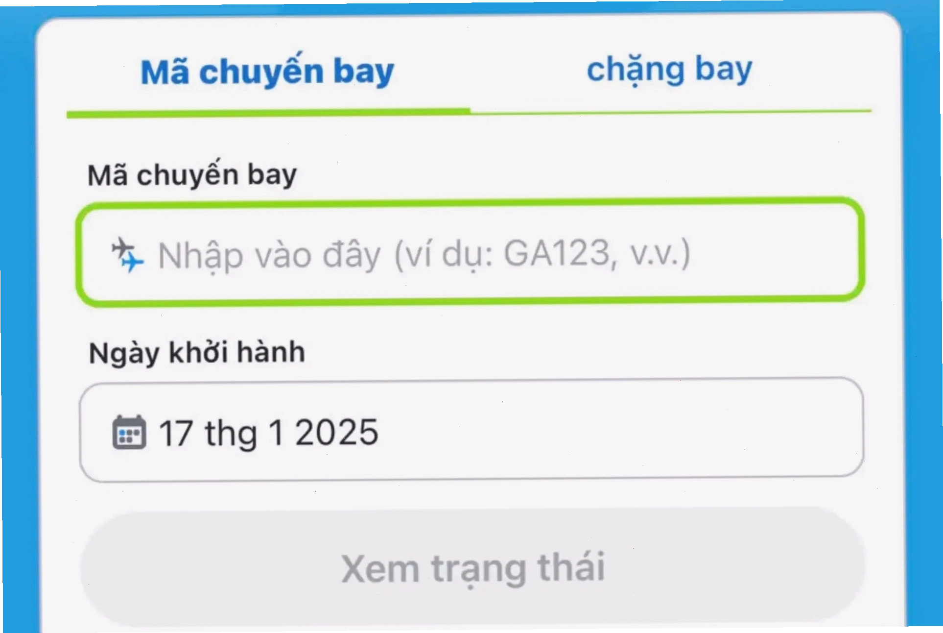 Thông tin chuyến bay Bamboo Airways hiển thị trên Traveloka
