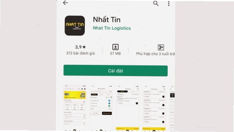 Tìm kiếm và cài đặt vào điện thoại ứng dụng Nhất Tín