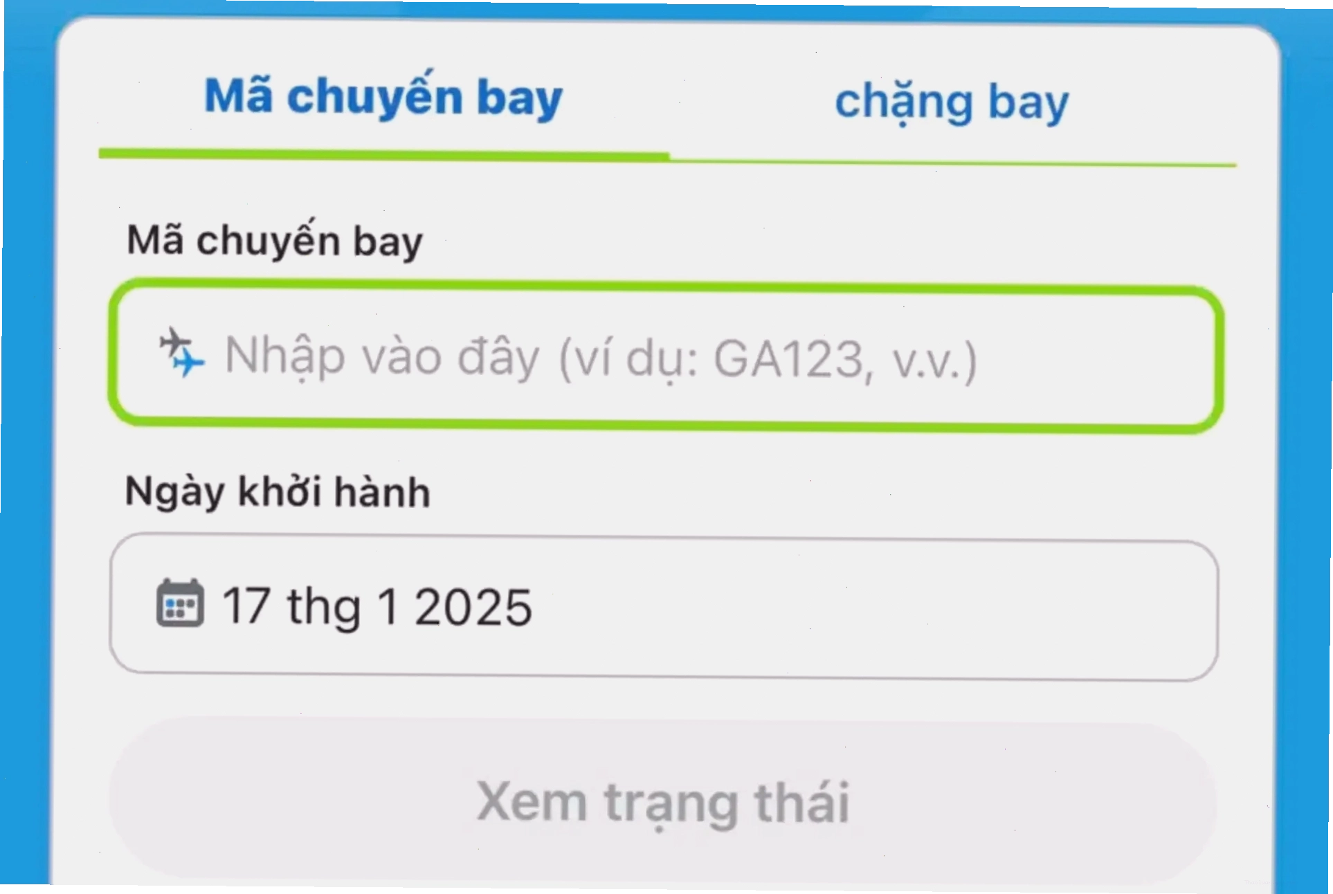 Tính năng kiểm tra trạng thái chuyến bay trên Traveloka