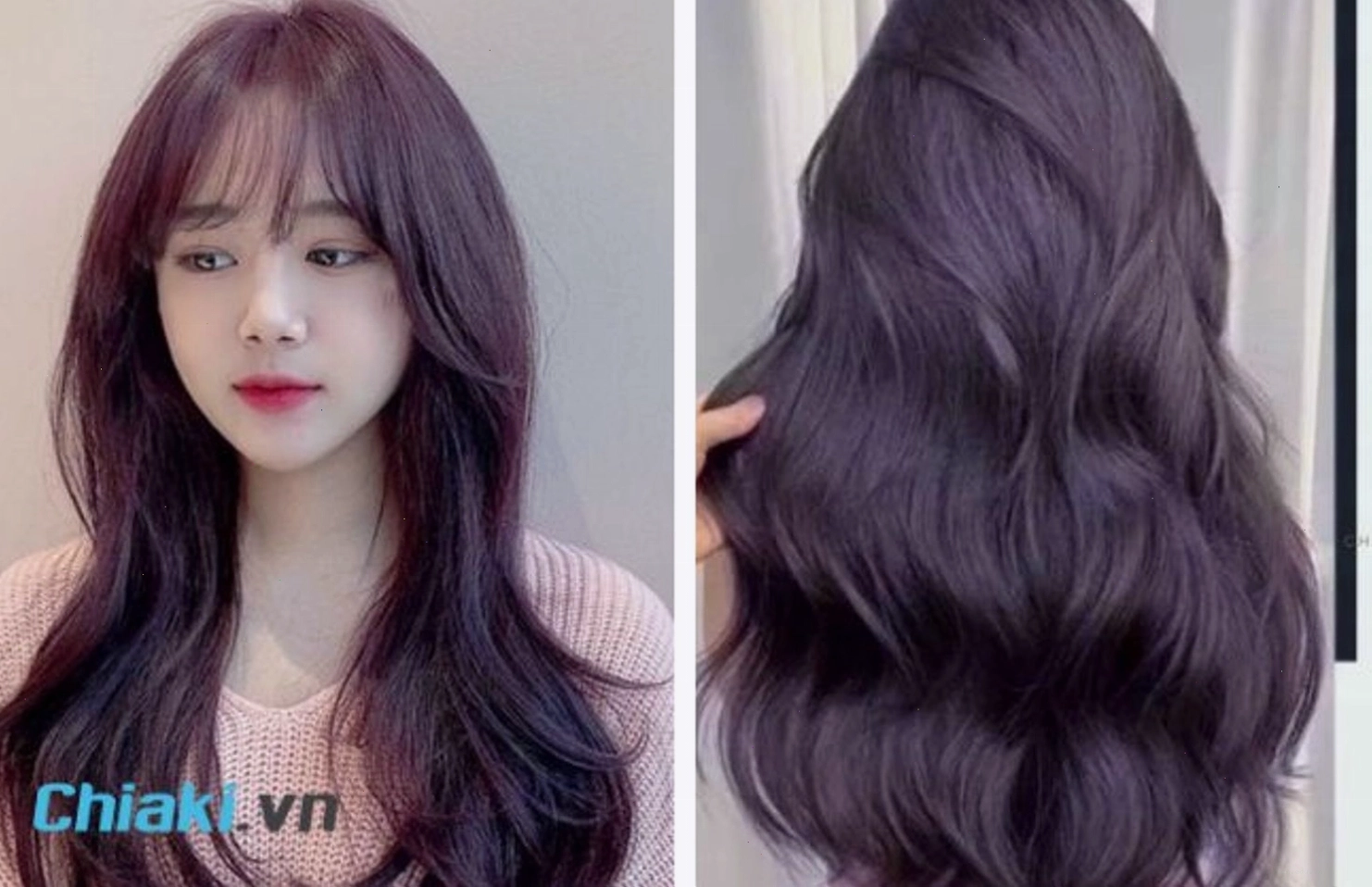 Tóc màu nâu tím trầm quyến rũ và bí ẩn