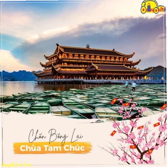 Tổng quan quần thể Chùa Tam Chúc nhìn từ trên cao