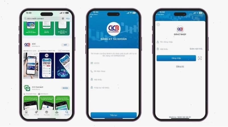 Tra cứu điểm tín dụng CIC cá nhân qua ứng dụng CIC Connect