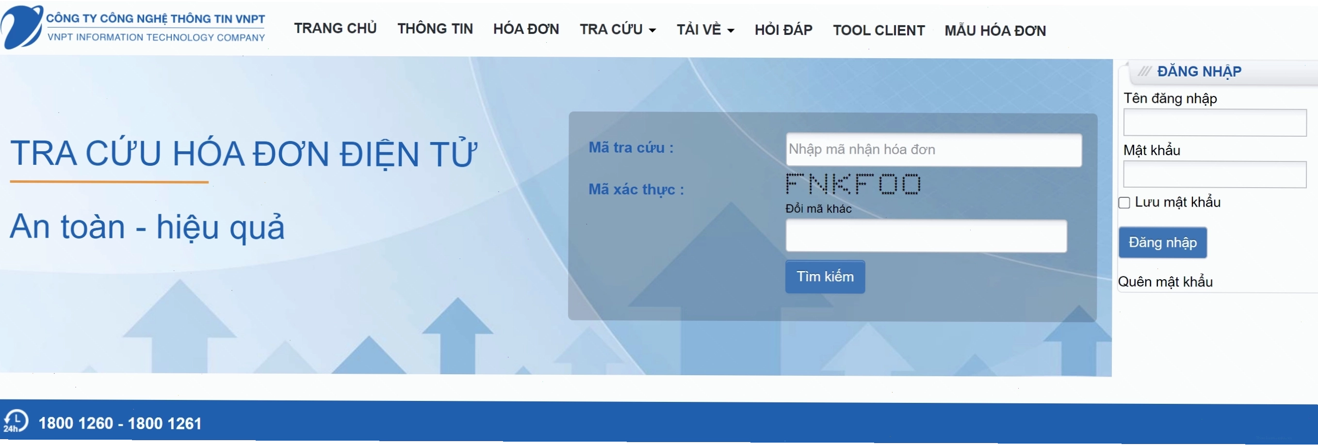 Tra cứu hóa đơn điện tử VNPT bước 1: Truy cập cổng thông tin hóa đơn