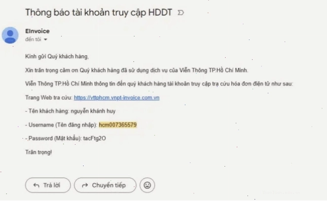 Tra cứu hóa đơn VNPT qua ứng dụng My VNPT