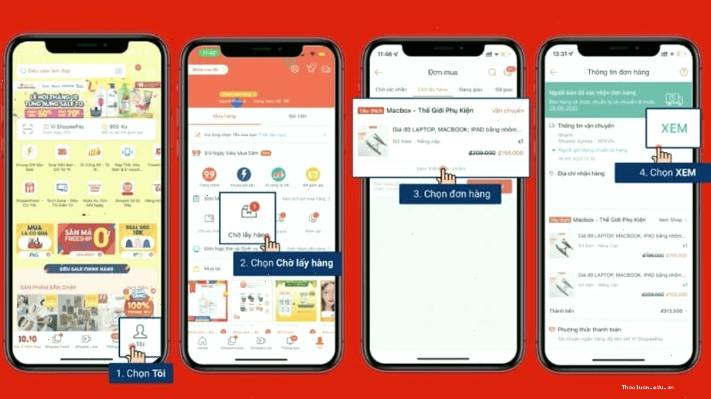 Tra cứu mã vận đơn Shopee Express trên ứng dụng