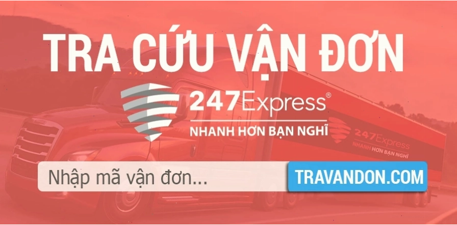 Tra cứu vận đơn 247 Express tại website travandon.com