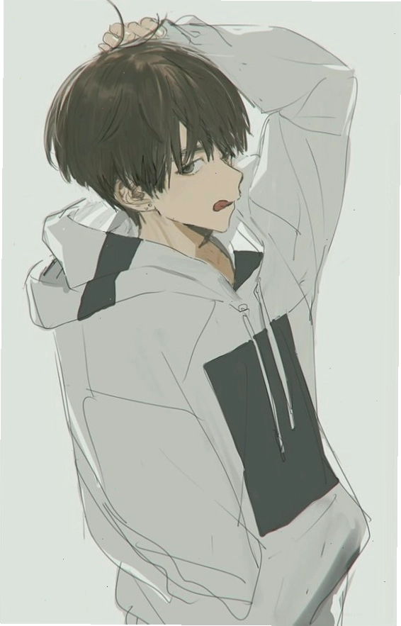 Trai anime với ánh nhìn sâu lắng