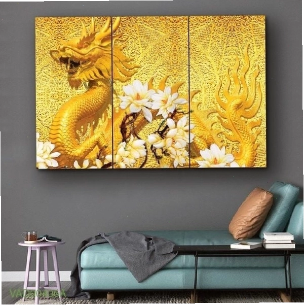 Tranh phong thủy hình rồng mang đến sinh khí mạnh mẽ