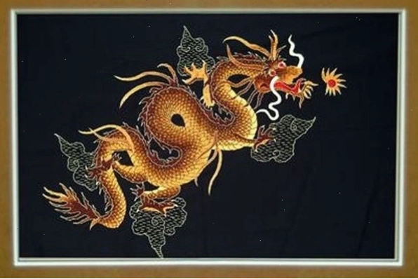 Tranh rồng phong thủy thể hiện quyền uy và thịnh vượng
