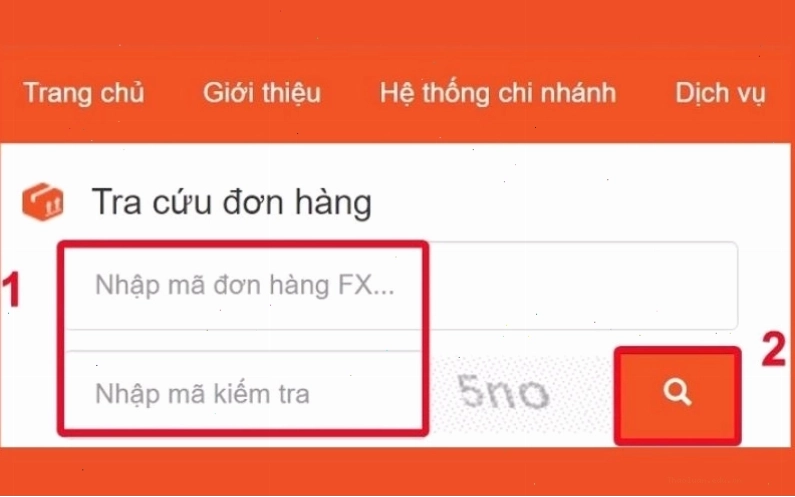 Truy cập trang web tra cứu Phương Trang
