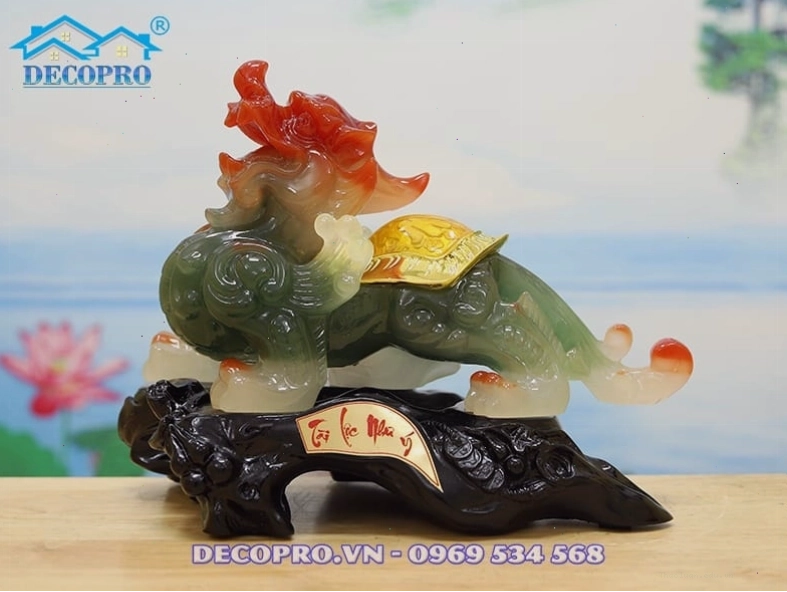 Tượng tỳ hưu phong thủy màu xanh ngọc bích