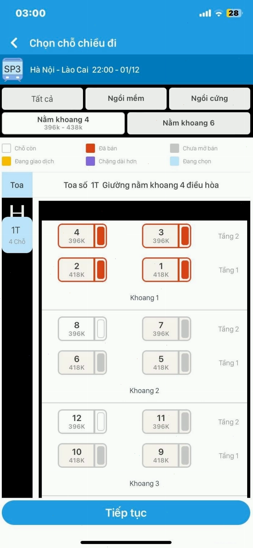 Ứng dụng tra cứu vé tàu Đường sắt Việt Nam